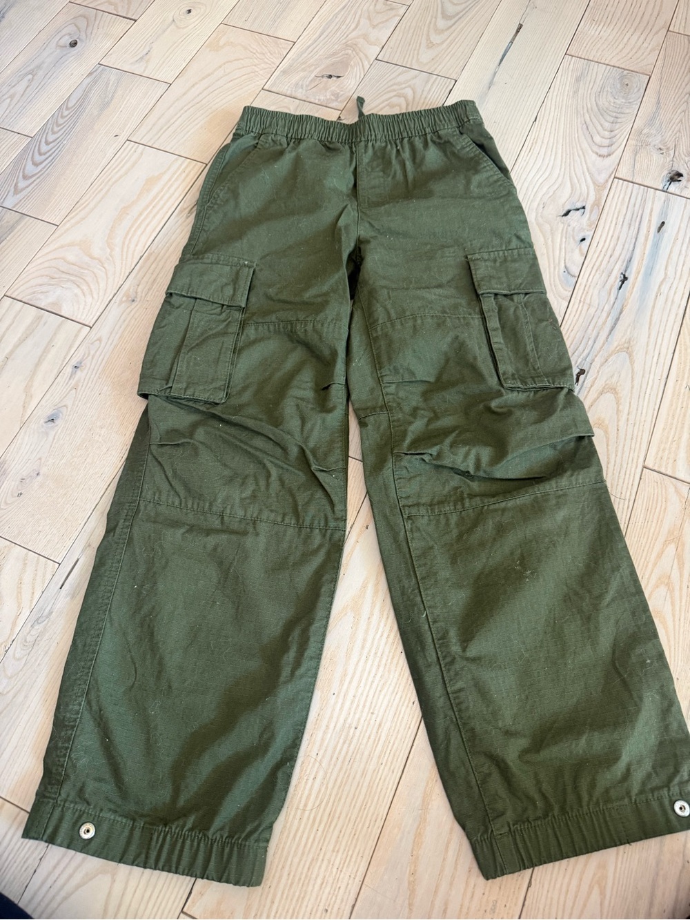 GAP Kids Olive Green Cargo Pants - Elastic Waist
